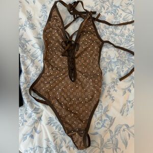 Designer inspired swim suit NWT